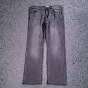 DL 1961 Jeans Mens 38x31 Gray Avery Modern Straight Zip Fly Pockets Belt Loops